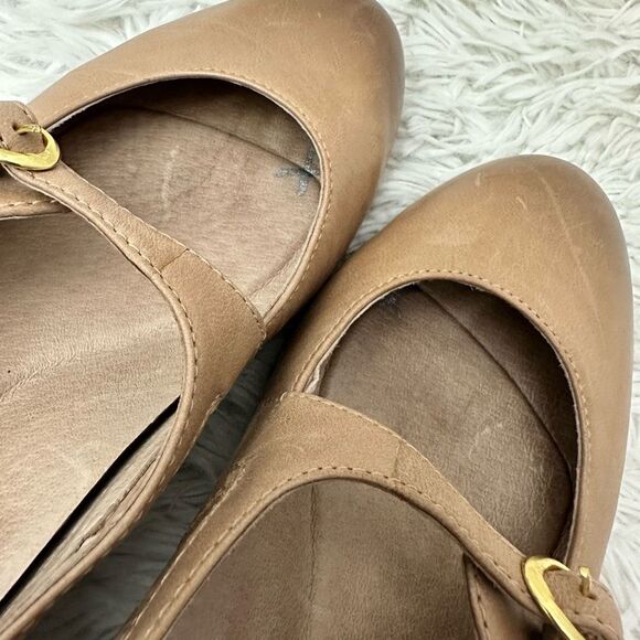 Dansko Peyton Sand Burnished Nubuck LeatherMary Jane Heel Shoe sz 40 EU9.5-10 US - Picture 6 of 10